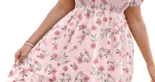 Our Take on the Floerns Plus Size Floral Off-Shoulder Summer Dress