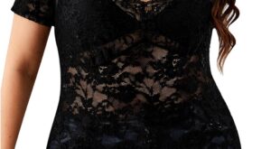 Our Honest Take on the OYOANGLE Plus Size Floral Lace Tee