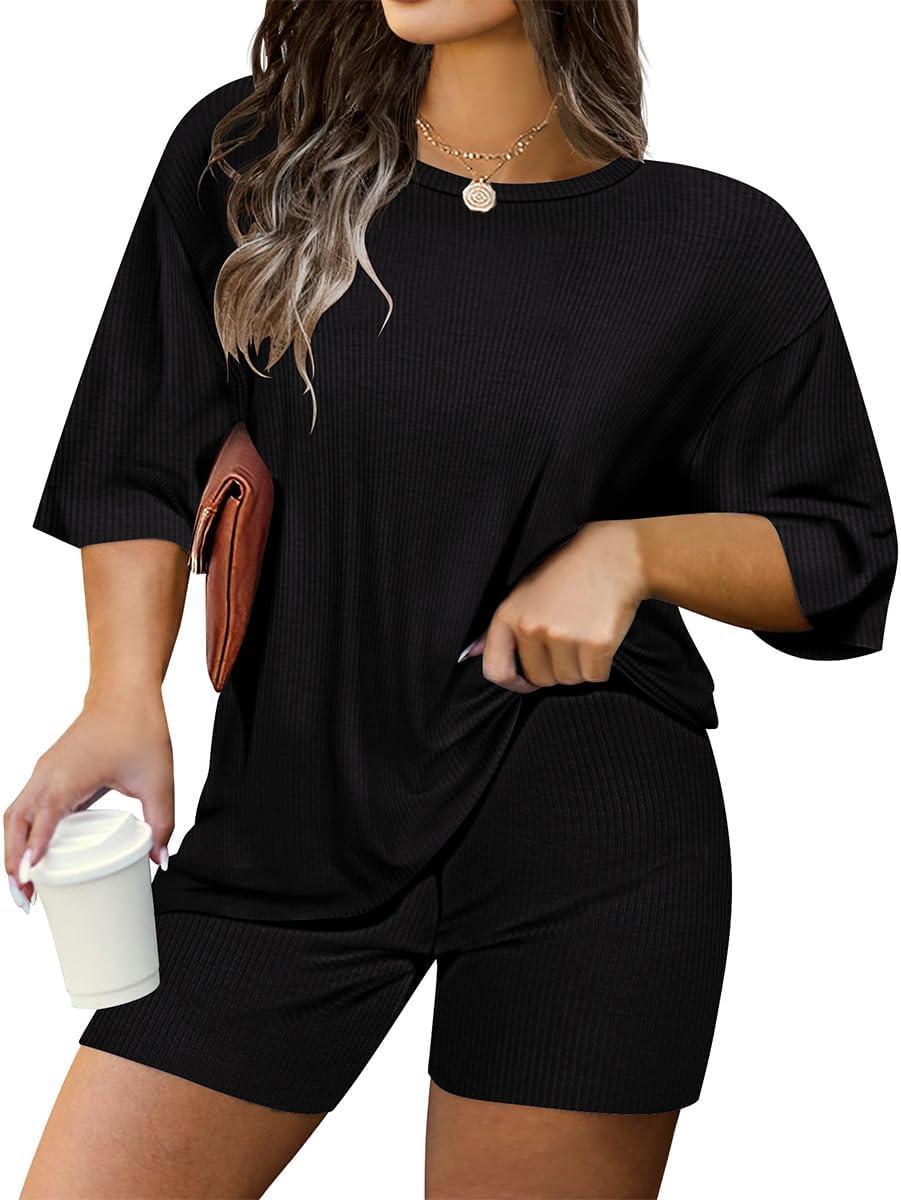 Why We Love the TIYOMI Plus Size Ribbed Knit Tracksuit Set
