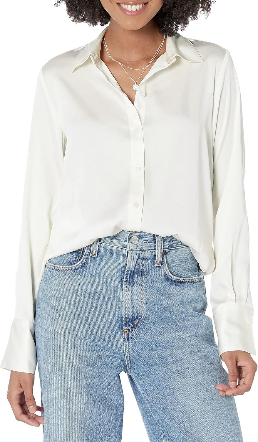 Our Take on ⁤Amazon Essentials'‌ Versatile ​Satin Button-Down Blouse
