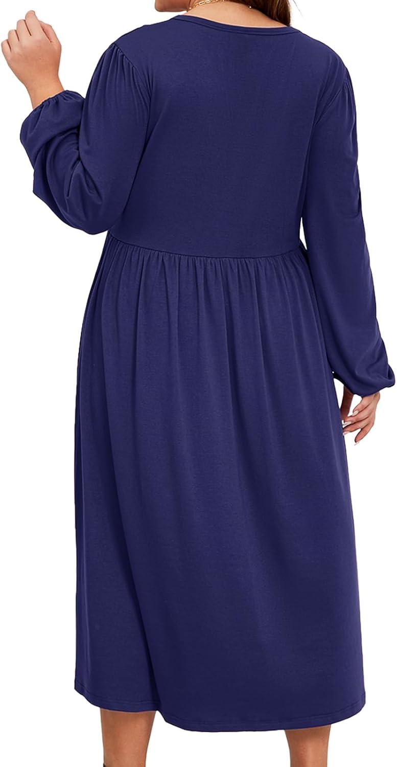 Our Honest Take: Women's Plus ⁣Size V-Neck Midi Dress ⁤Reviewed