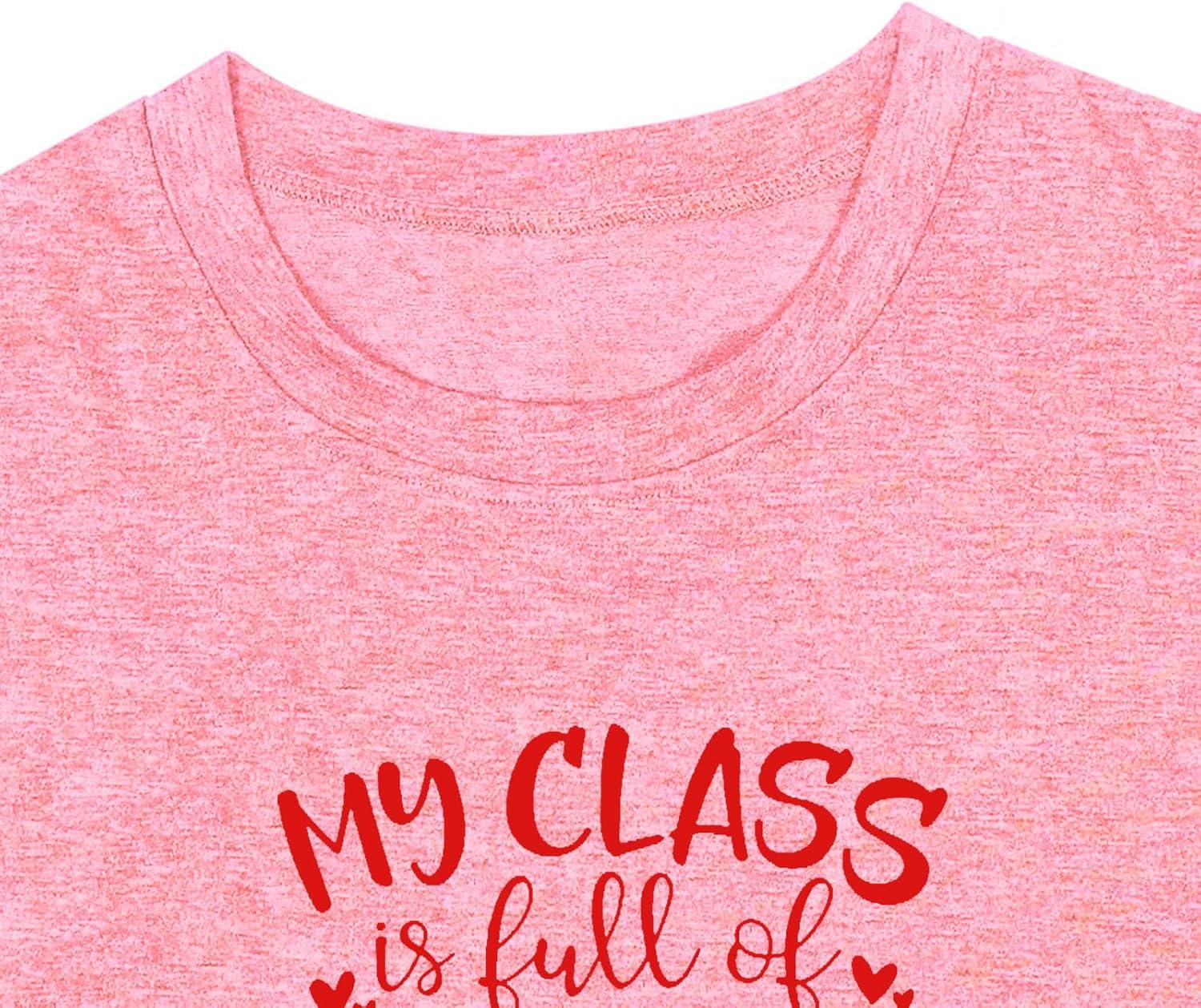 Our Take on plus Size Valentine's Heart Print Tees for women