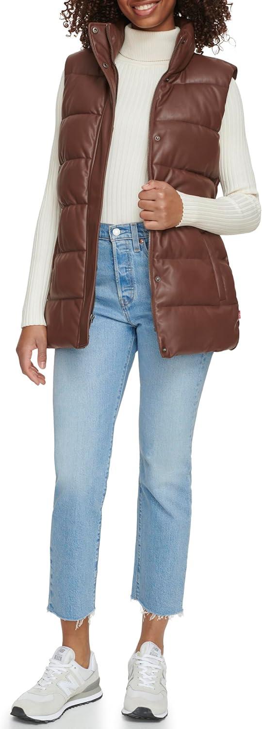 Our​ Honest Take on Levi's Vegan Leather Puffer Vest: Stylish & Practical