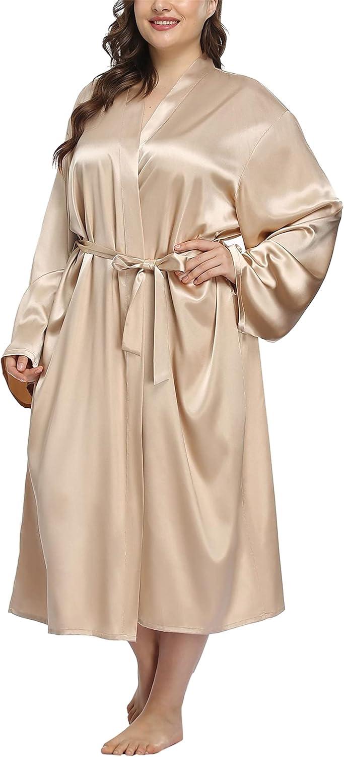 Our Honest Take on the Plus Size Satin Robe: Comfort Meets Elegance