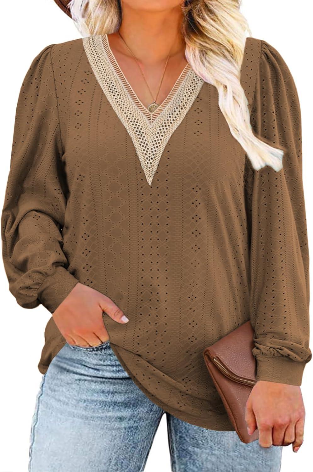 Our Honest Take on ROSRISS Plus-Size Lace V Neck Tops (XL-5XL)