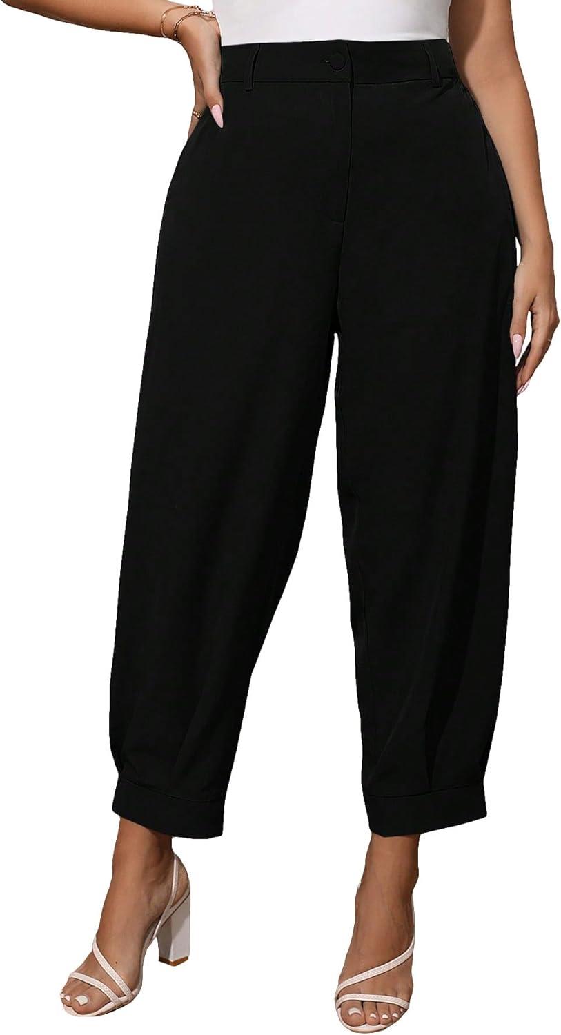 Our Honest Take on MakeMeChic Plus Size Black Tapered Pants