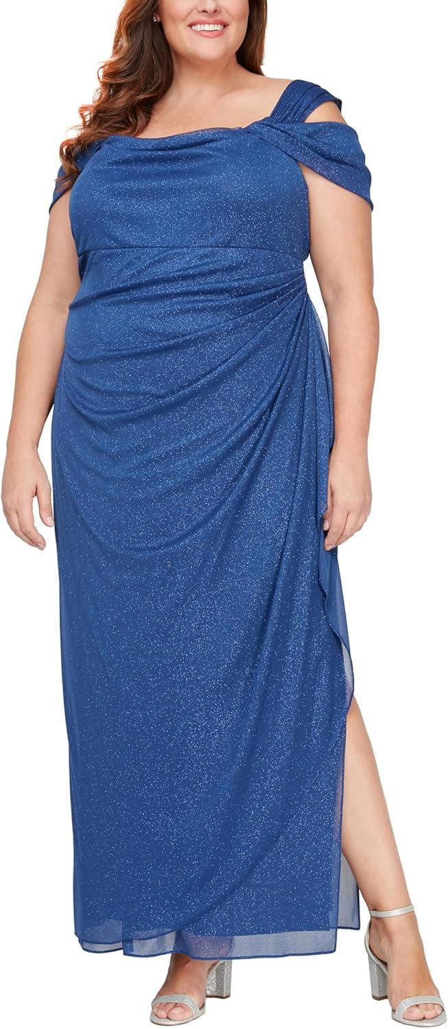 Our Take on the Alex Evenings Cold Shoulder Plus-Size Dress
