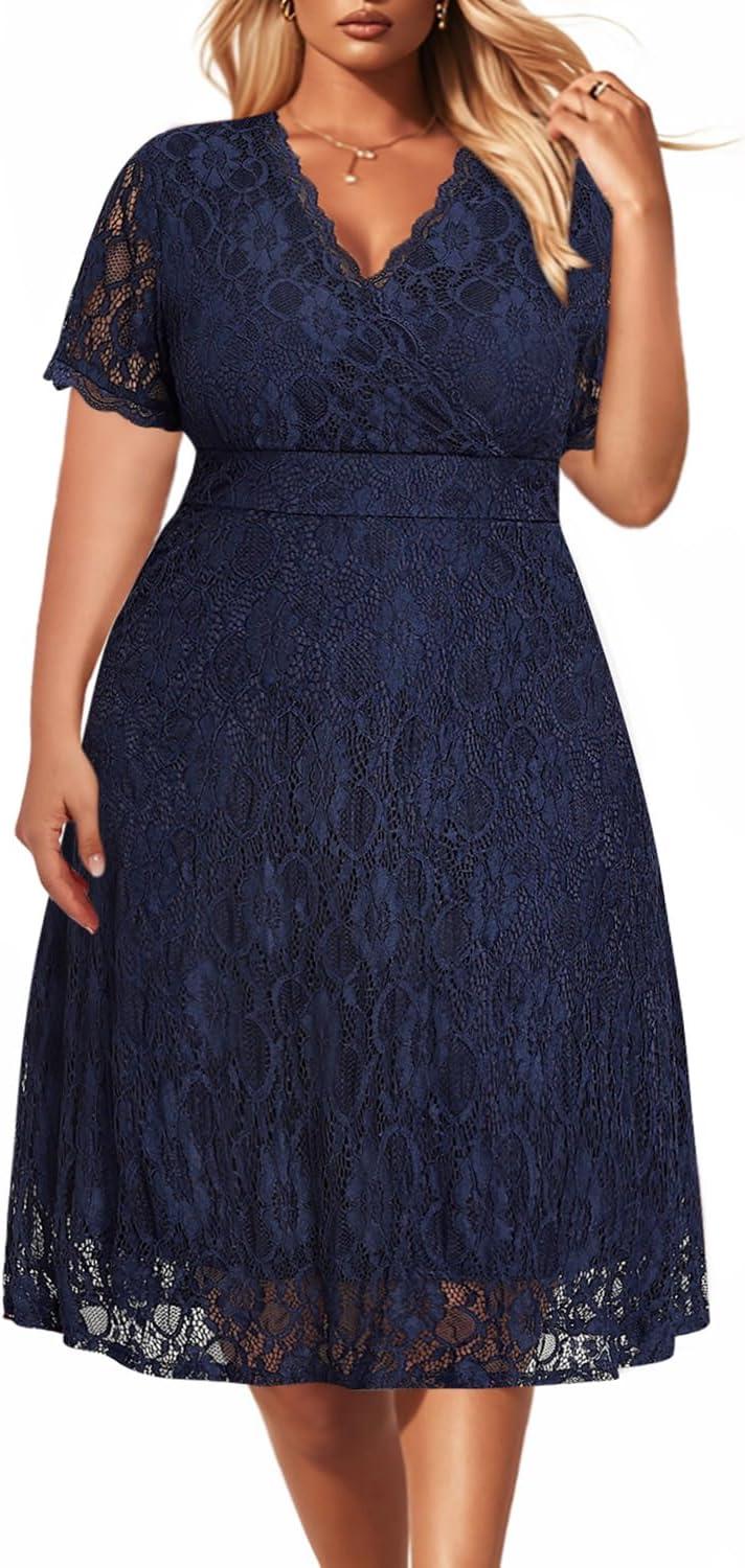 Finding the Perfect Plus Size Lace Dress for Semi-Formal Events