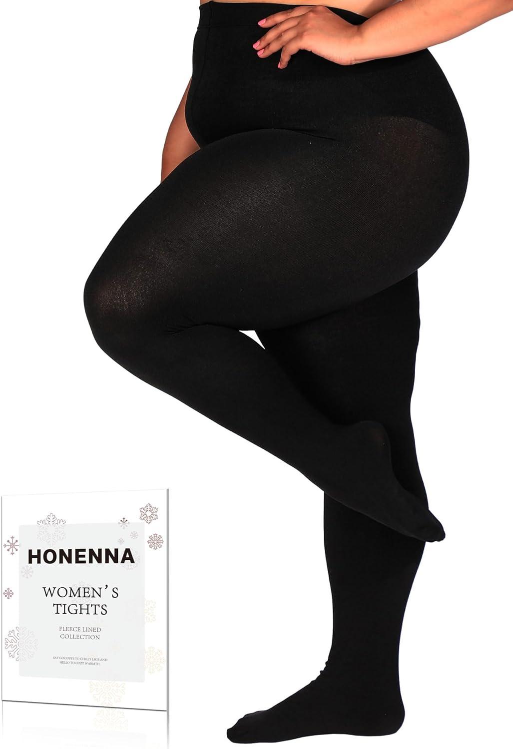 Why We Love HONENNA Plus Size Fleece Tights for Winter Warmth