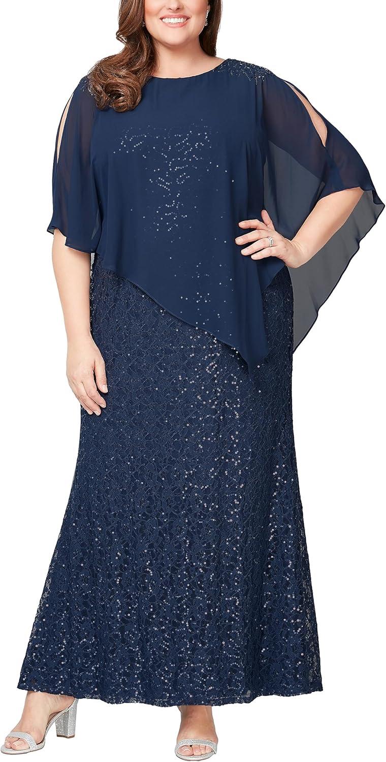 Our Take on the S.L. Fashions Plus Size Sequin Capelet Gown