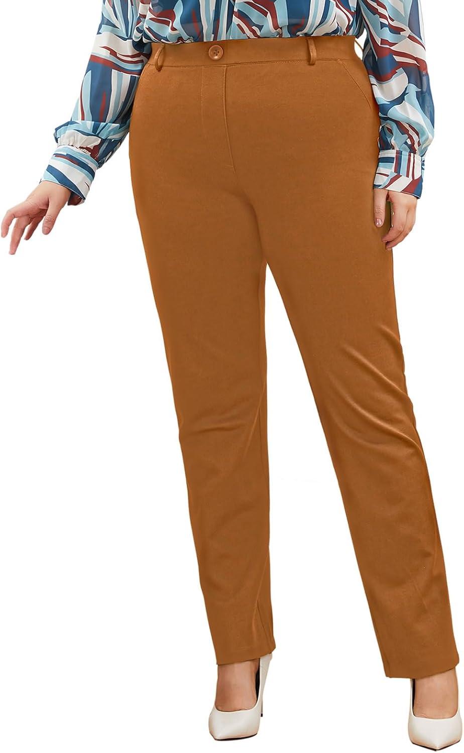 We Tried These Plus Size Straight-Leg Pants for Work-Here’s Our Take