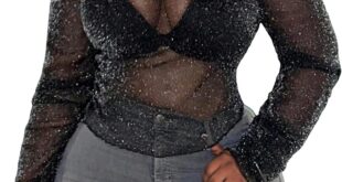 Our Take on the SOLY HUX Sheer Sparkly Plus Size Tee