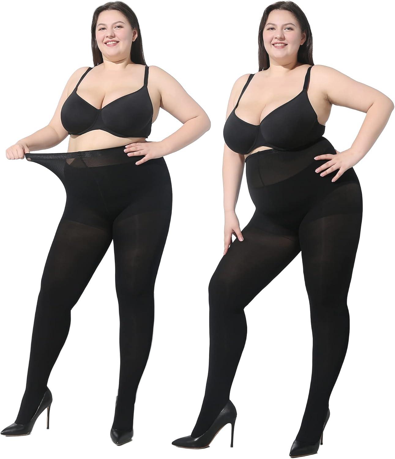 Our Honest Take on MOOCHI Plus Size Opaque Tights: Comfort Meets Control