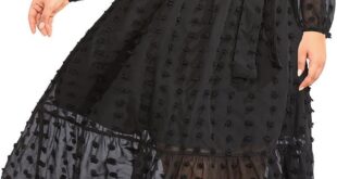 How We Feel About the Holipick Plus Size Swiss Dot Dress