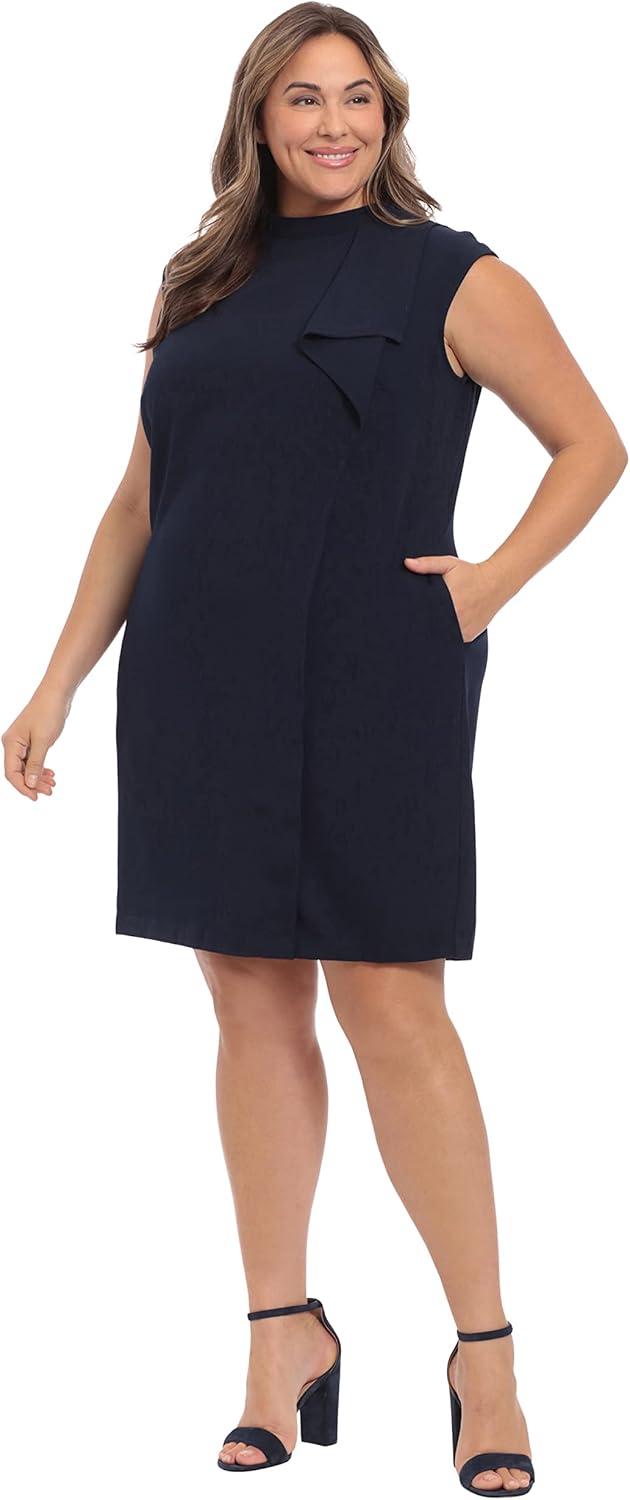 Our Take on the London Times Plus Size Mod Pleated Shift Dress