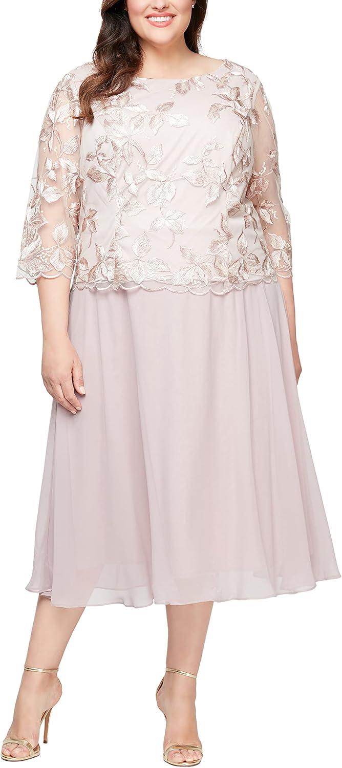 Our Take on the Alex Evenings Plus Size Lace Mock Dress