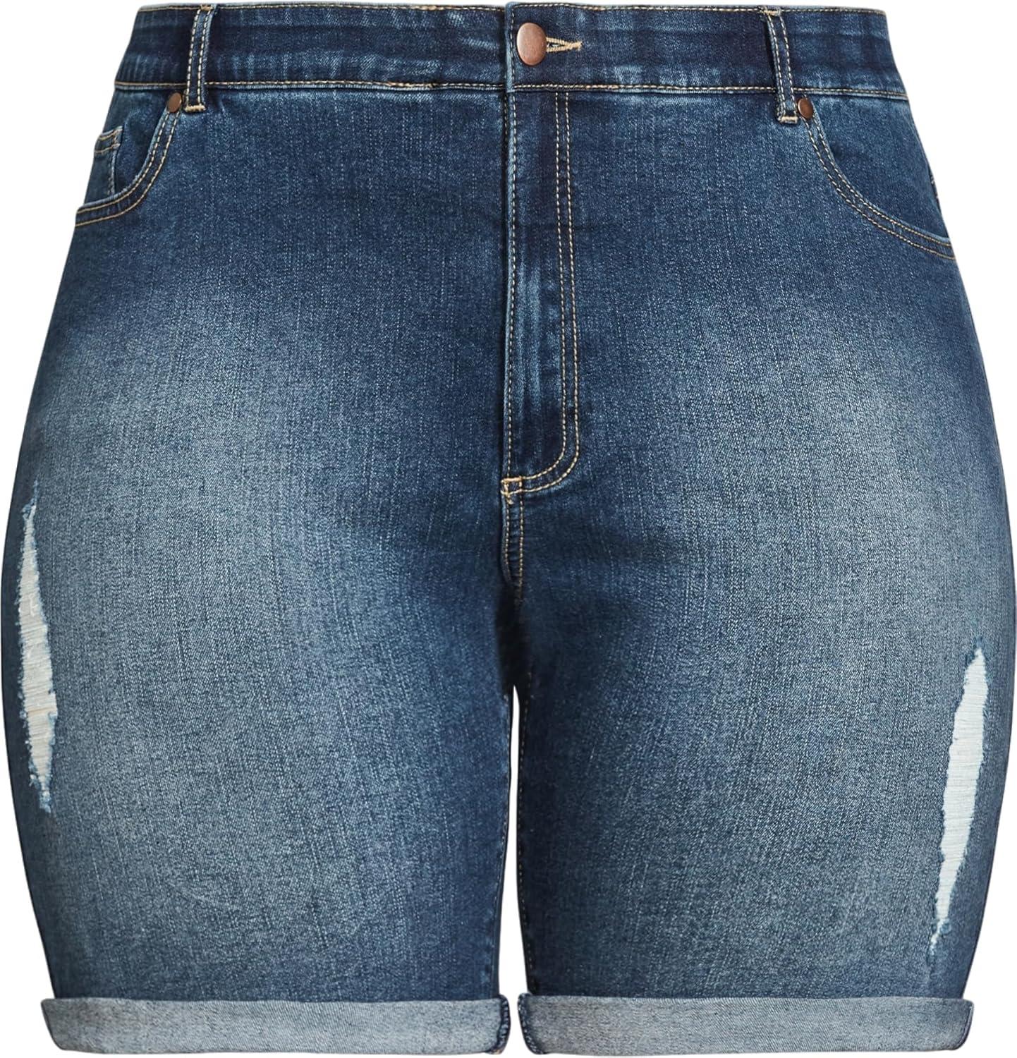 Our Take on the Women’s Plus Size Giana Ripped Shorts: Style & Fit Review