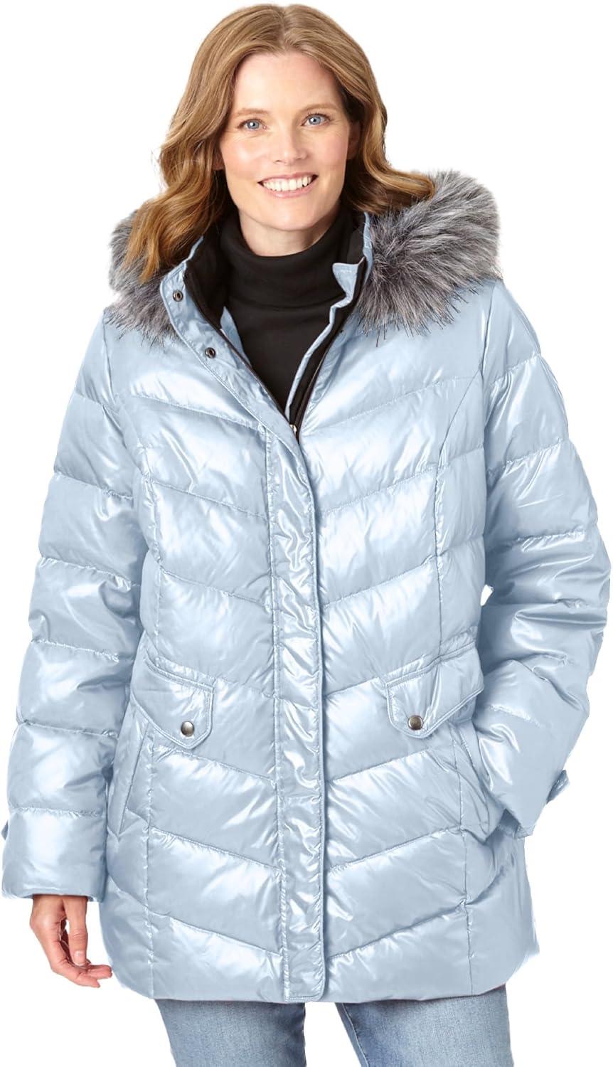 Our Honest Take on Woman Within’s Plus Size Pearl Grey Puffer Coat