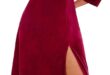 Our Review: Ever-Pretty Plus Burgundy Velvet Dress for Fall Events