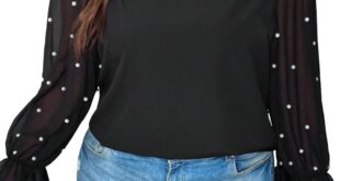 Exploring Floerns Plus Size Pearl Beaded Blouse: Our Thoughts