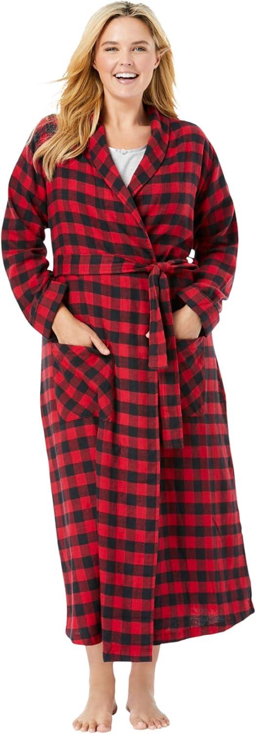 Our Cozy Take on the Dreams & Co. Plus Size Long Flannel Robe