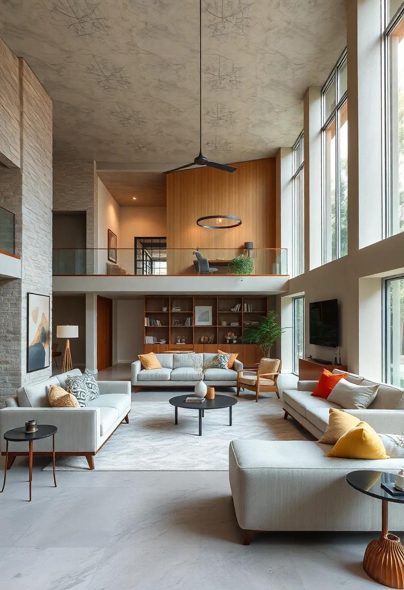 25 Inspiring Ideas for a Mid-Century Living Room with an Open Floor Plan