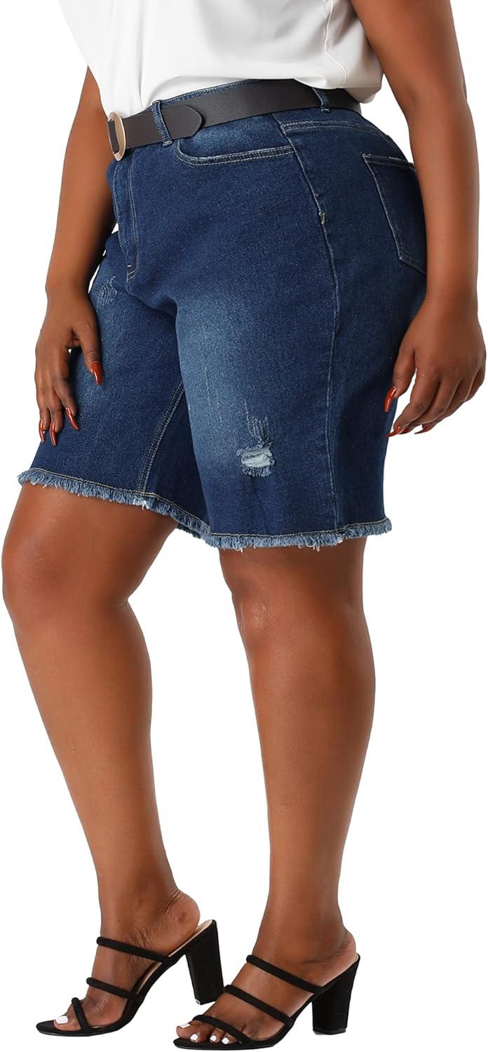 Why We Gave Agnes Orinda Plus Size Denim Shorts a Try