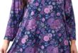 Finding the Perfect Plus Size Tunic: Our 3/4 Sleeve Floral Review