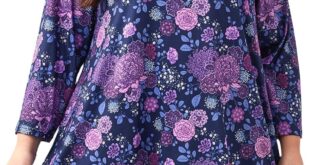 Finding the Perfect Plus Size Tunic: Our 3/4 Sleeve Floral Review