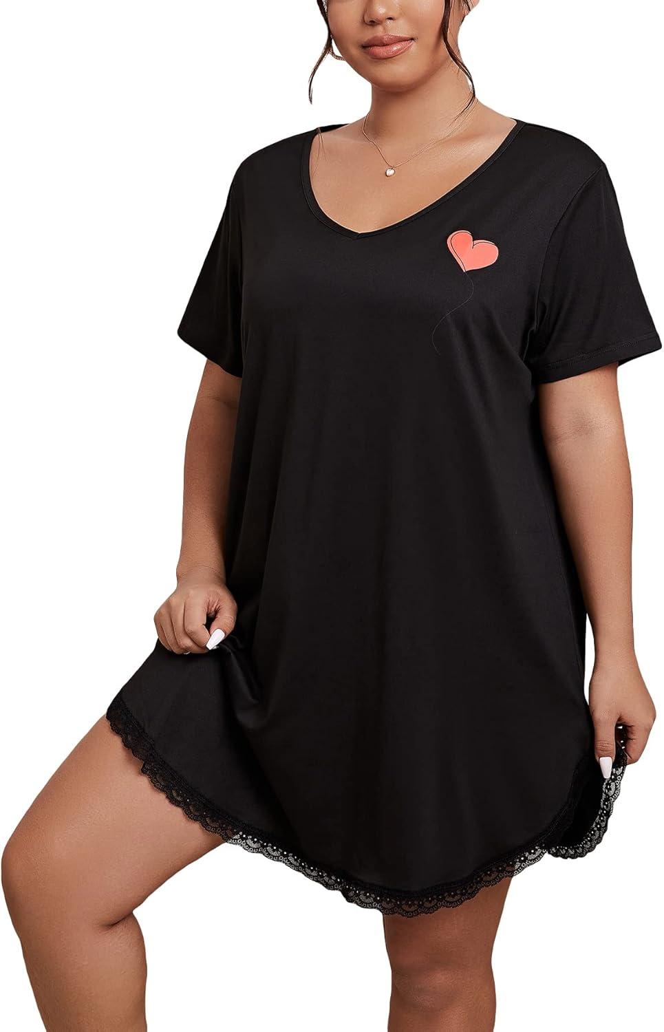 Our Honest Take on Floerns Plus Size Lace Trim Nightdress