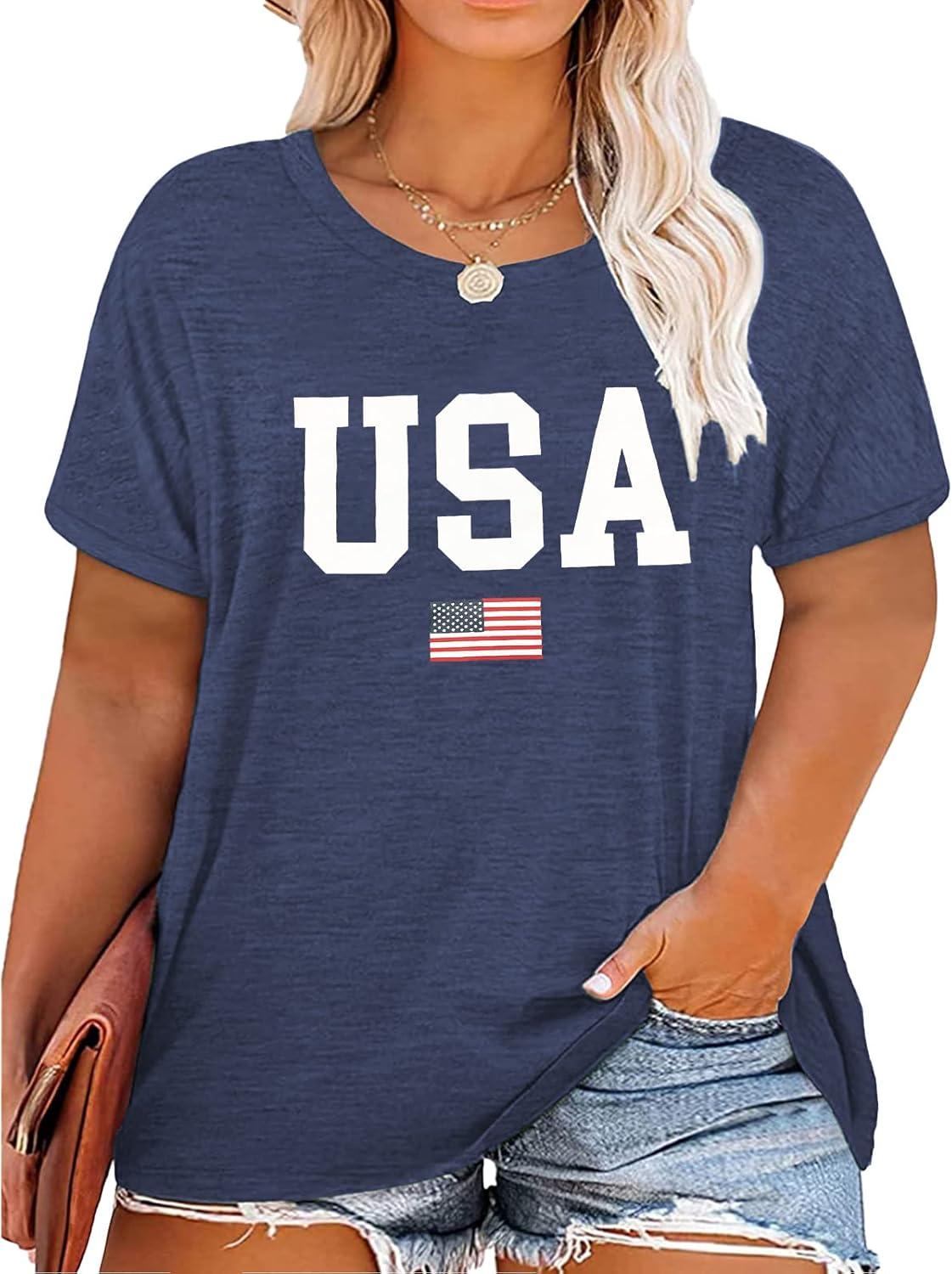Our Honest Take on the Plus Size USA Flag Tee for the 4th