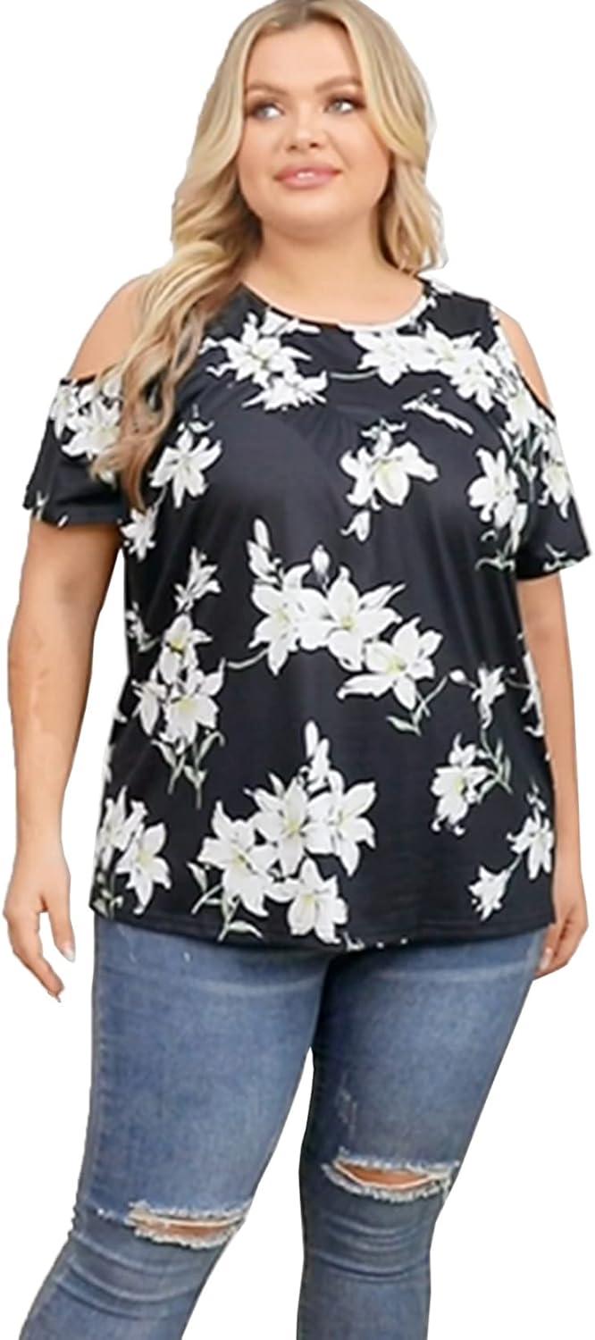 Why We Love These Flowy Cold Shoulder Plus Size Tees This Summer