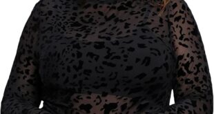 Our Take on the Floerns Plus Size Leopard Print Mesh Tee: Fit & Flair