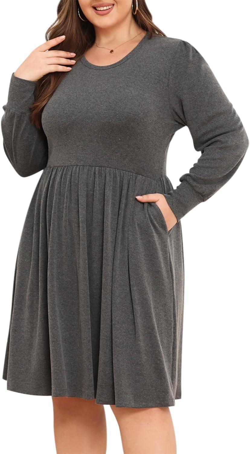 Why We Love the Keluummi Plus Size Flowy Midi Dress with Pockets