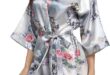 Why We Love This Plus Size Floral Satin Kimono Robe for Weddings