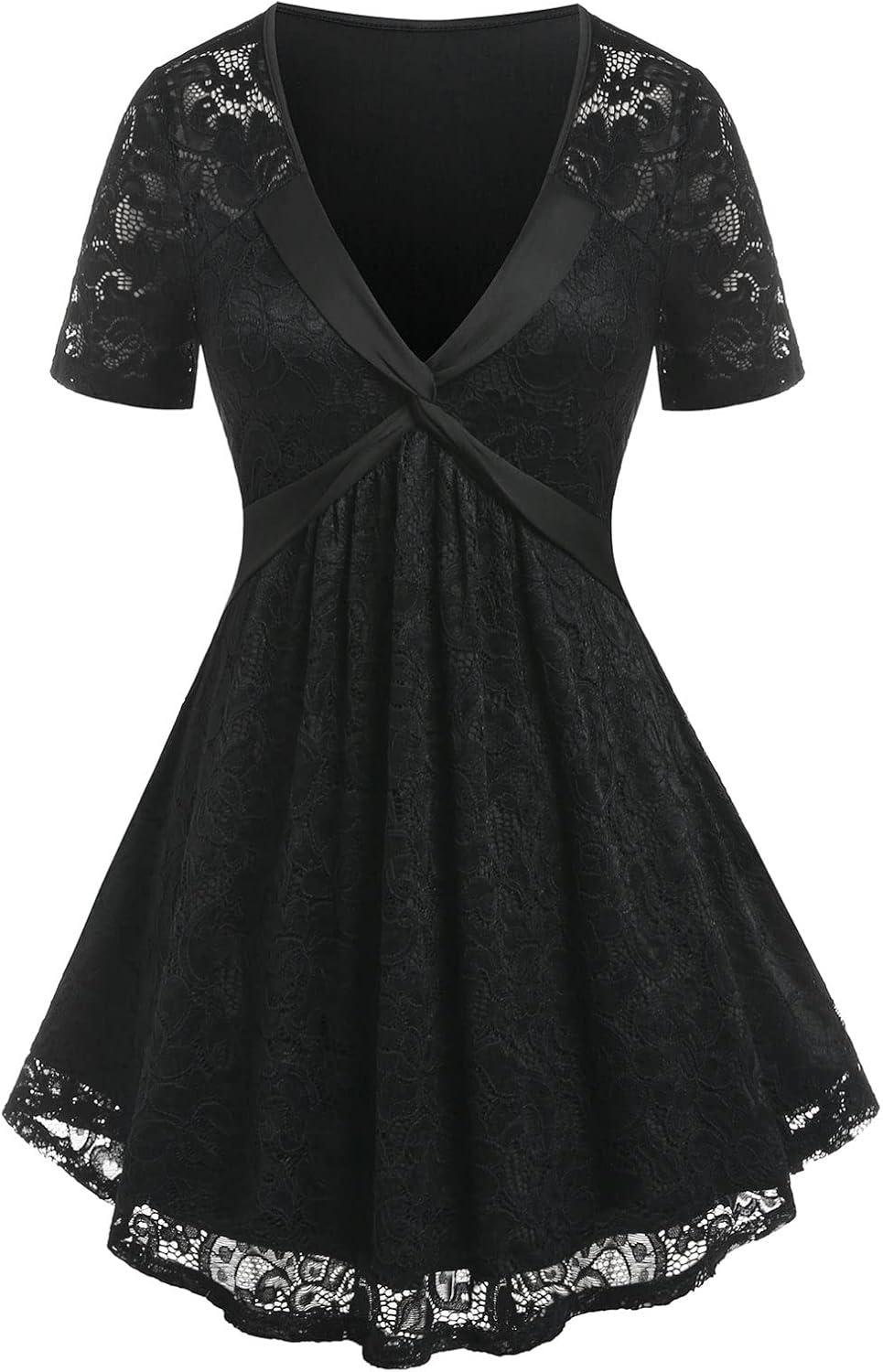 Our Take on the ROSE GAL Plus Size Lace Twist Tunic Tee