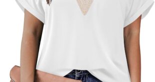 Our Honest Take on IN’VOLAND Plus Size Lace V Neck Tee