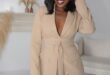 Our Review: The Drop Travertine Tie Waist Blazer’s Style and Fit