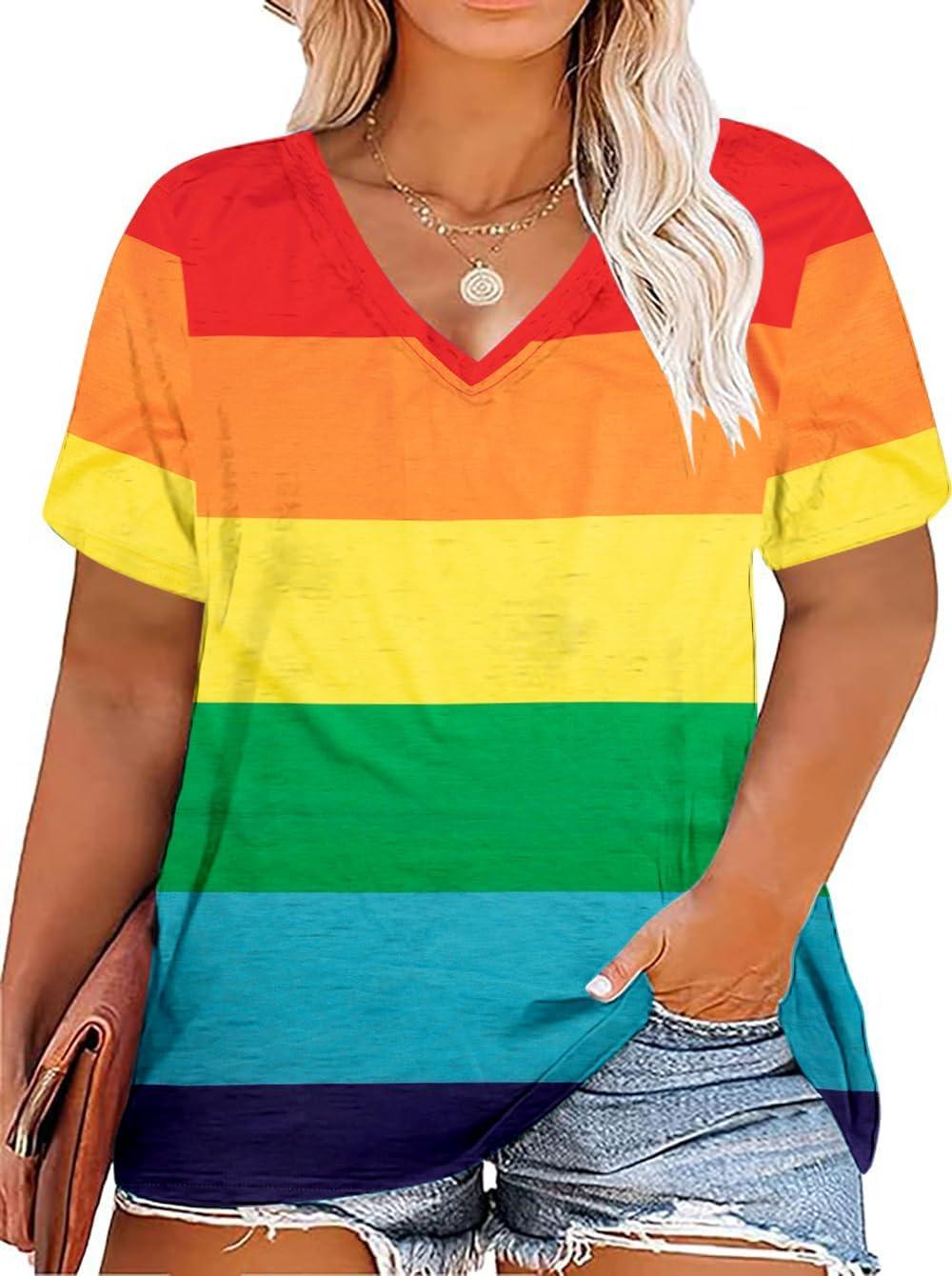 Why We Love the Plus Size Rainbow Gay Pride Tie-Dye Tee