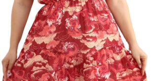 Why We Love the HBEYYTO Plus Size Floral Boho Beach Dress