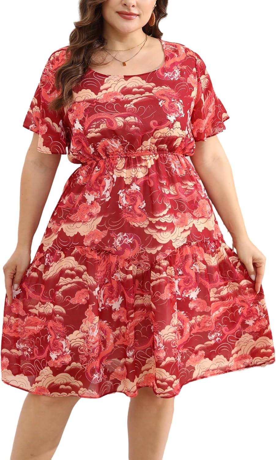 Why We Love the HBEYYTO Plus Size Floral Boho Beach Dress