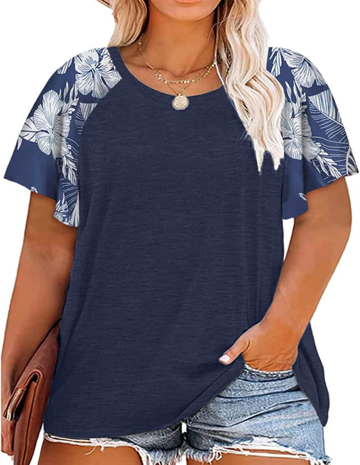 Why We Love HDLTE Plus Size Floral Bell Sleeve Tops This Summer
