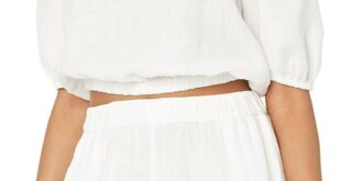 Trying The Drop’s Evelyn Cropped Square-Neck Bubble Top: Our Honest Take