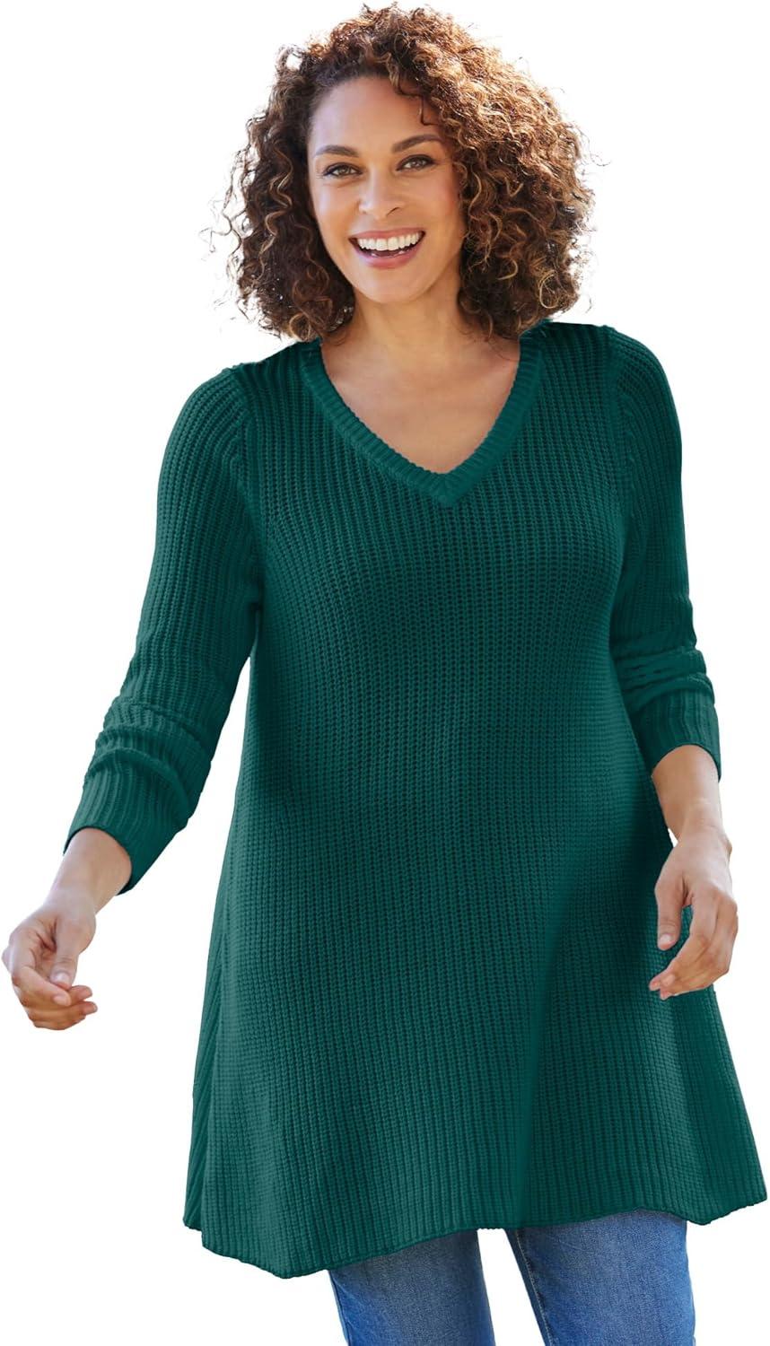 Why We Love the Woman Within Plus Size V-Neck Sweater