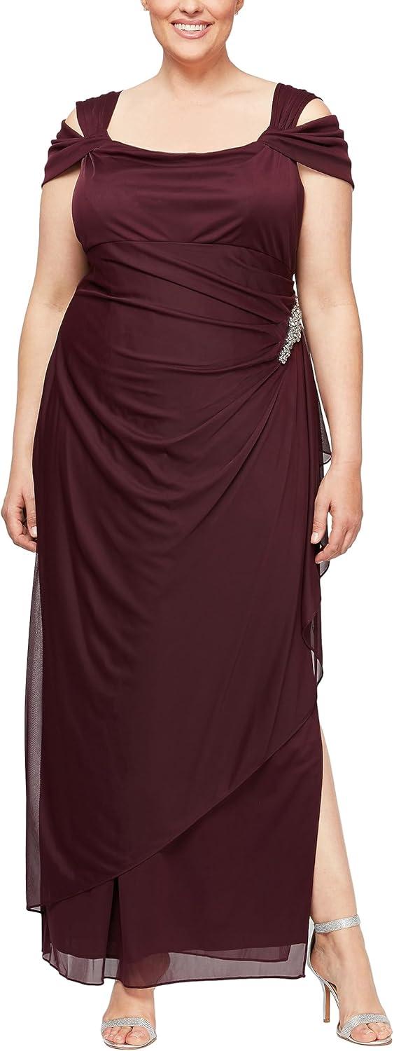 Our Take on the Alex Evenings Plus Size Cold Shoulder Dress
