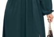Why We Love the KOJOOIN Plus Size Wrap Maxi Dress in Dark Green