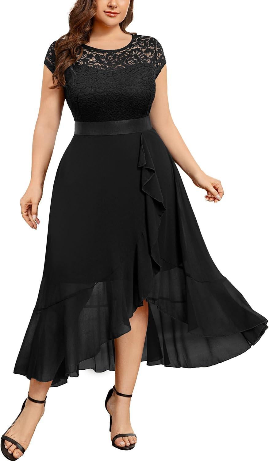 Our Honest Take on the Knitee Plus Size Floral Lace Maxi Dress