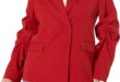 Why We’re Loving The Drop’s Flame Scarlet Ruched Sleeve Blazer