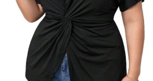 Our Honest Take on the OYOANGLE Plus Size Summer Twist Blouse