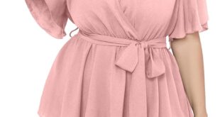 Why We Love the SCOMCHIC Plus Size Peplum Wrap Blouse